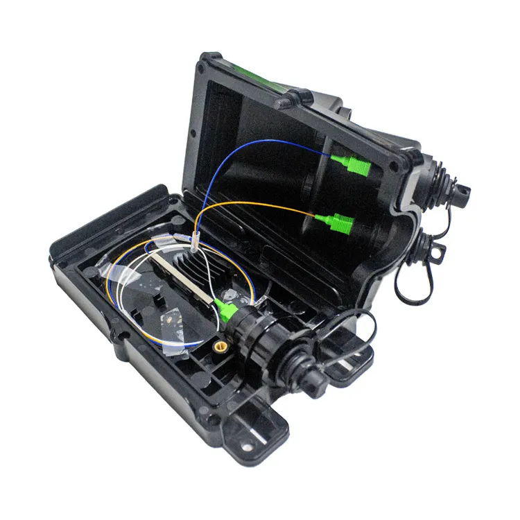2 端口 MST 终端盒（含 1×2 PLC 分光器） 图1